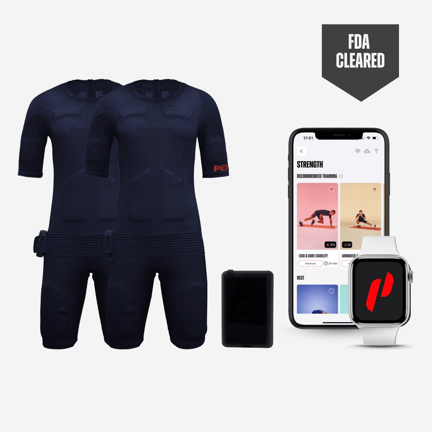Partner-Bundle: <br> 2 x PEPPER EMS Suit + 1 x Battery + 2 x App