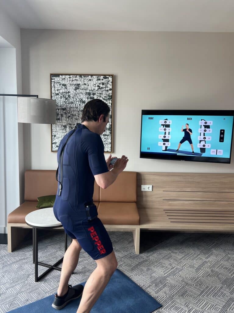 PEPPER EMS review Tristan app exercise