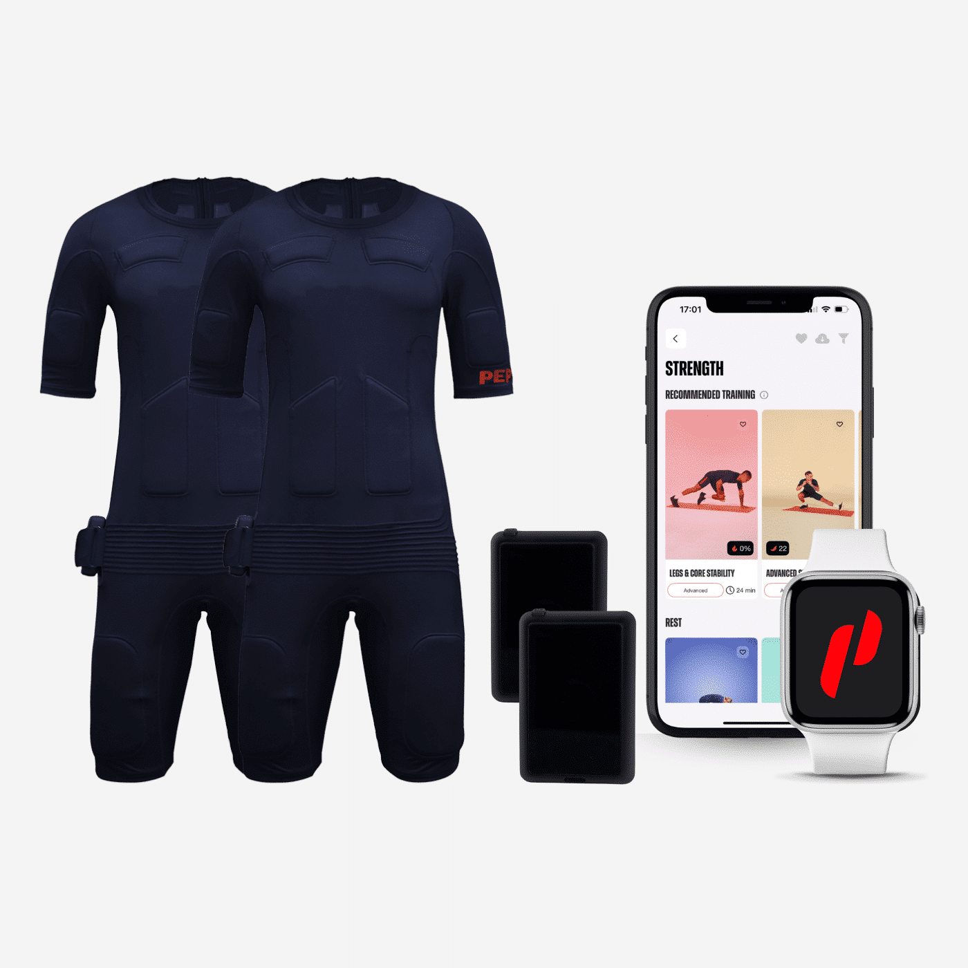 Friendship-Bundle: <br> 2 x PEPPER EMS Anzug + 2 x Batterie + 2 x App