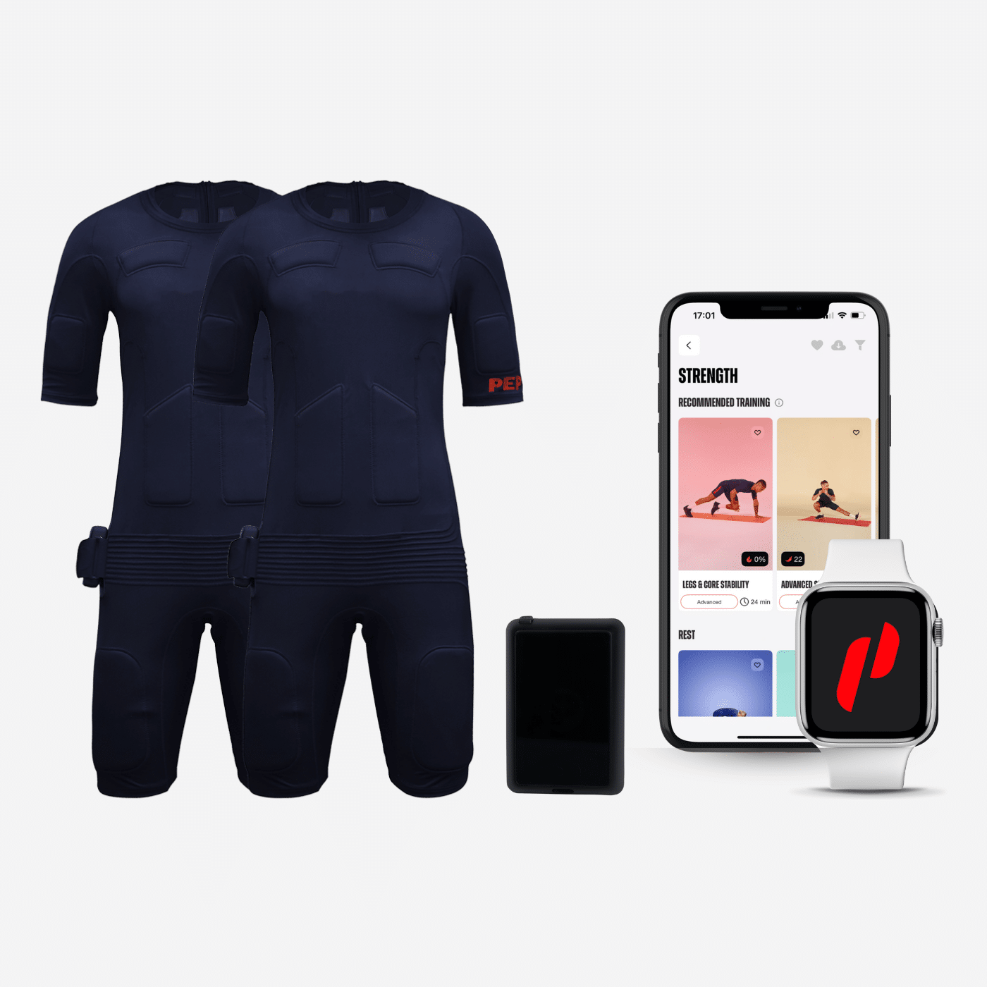 Partner-Bundle: <br> 2 x PEPPER EMS Anzug + 1 x Batterie + 2 x App