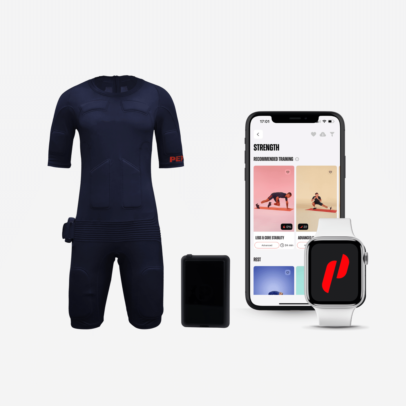 Starter-Bundle: <br> PEPPER EMS Anzug + Batterie + App