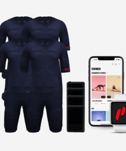 باقة مجموعة التدريب:<br>4 × بدلة PEPPER EMS + 4 × بطارية + 4 × تطبيق