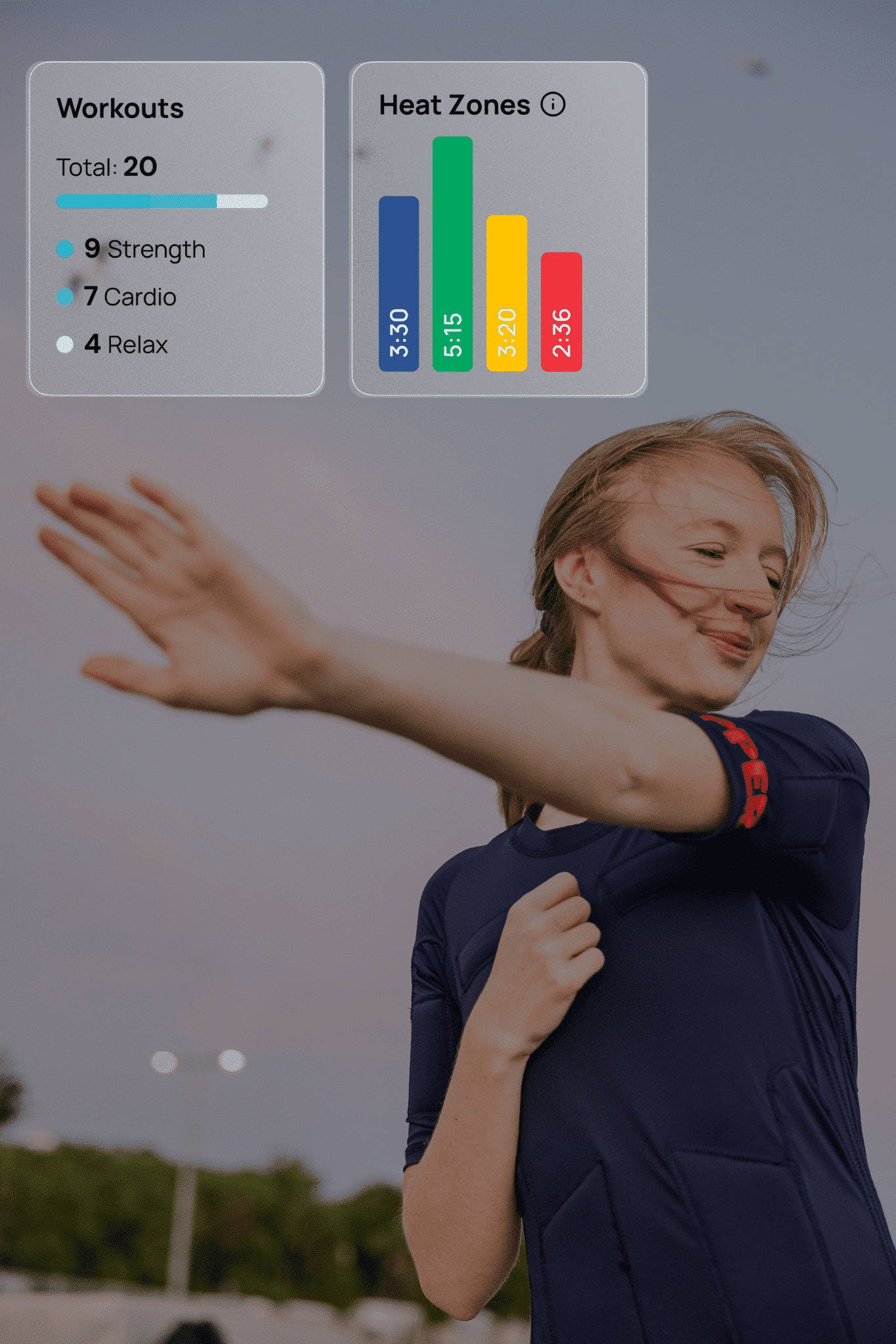PEPPER EMS App Trainingsstatistiken