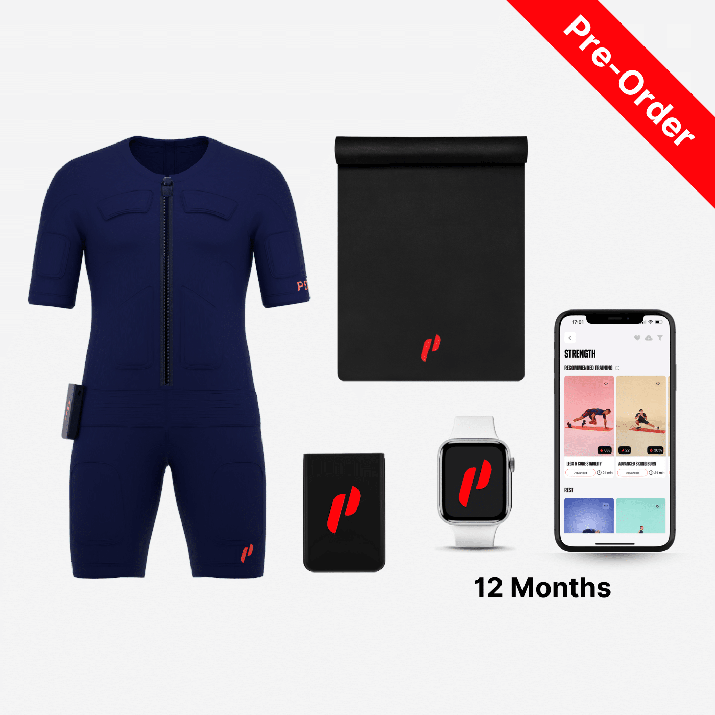 NOVA Ultimate-Bundle:<br>PEPPER NOVA EMS-Anzug + Power Box + 12 Monate Premium + Trainingsmatte